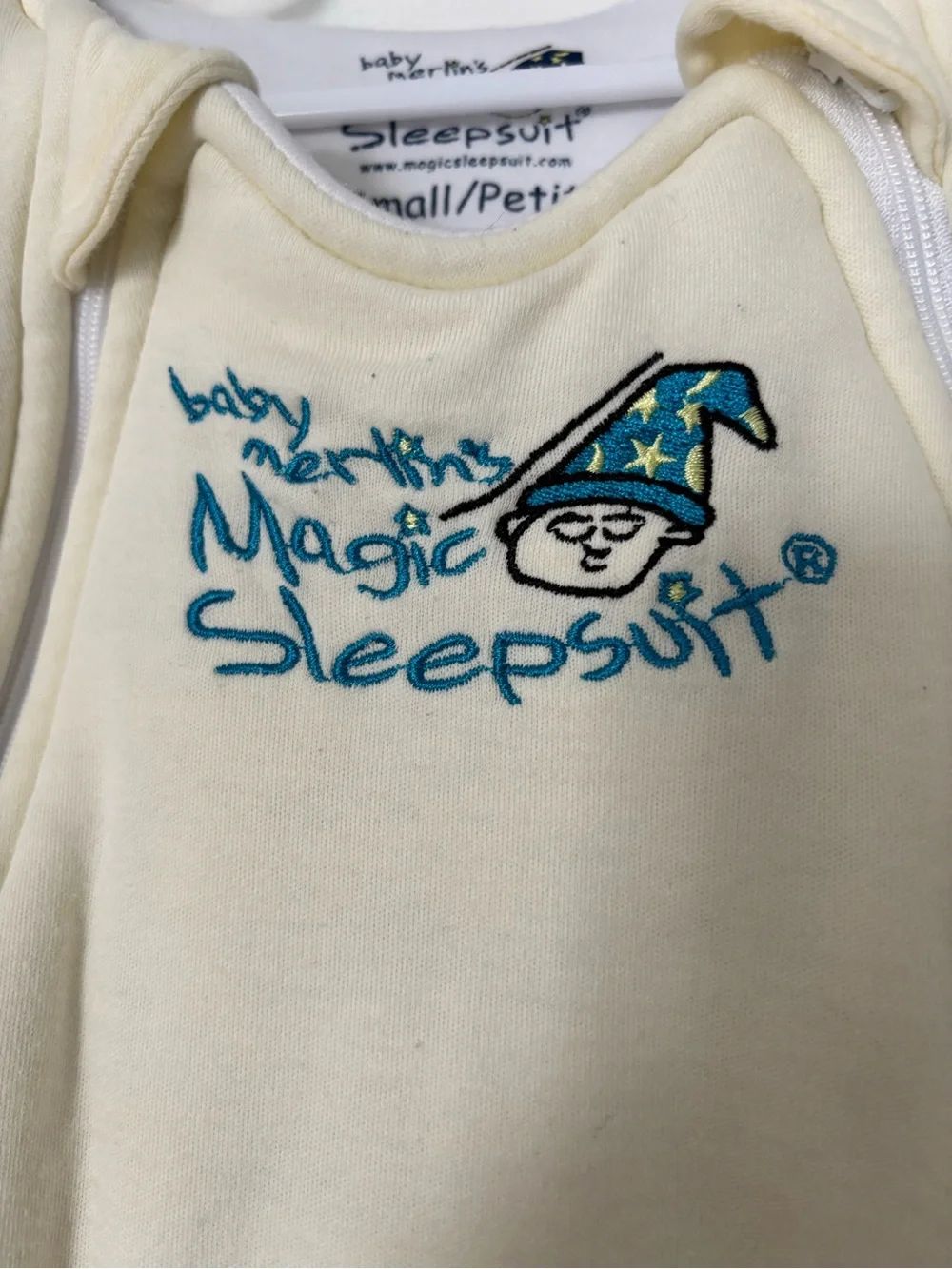 Small (3-6 months) Baby Merlin Magic sleepsuit